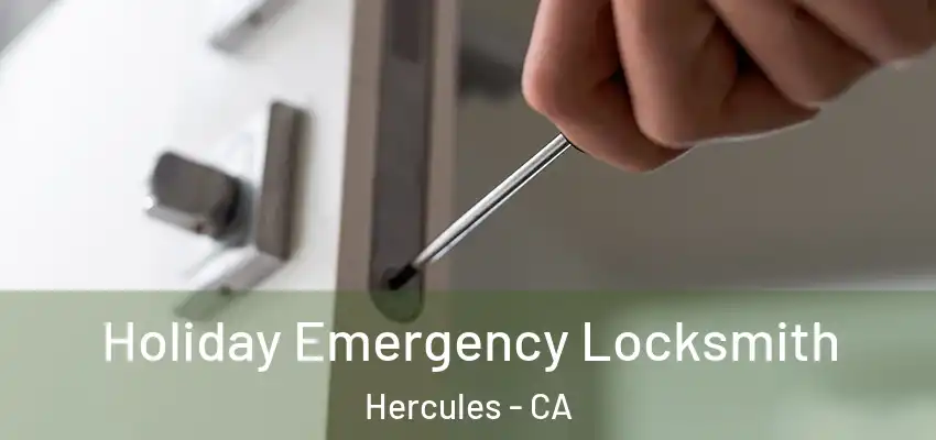  Holiday Emergency Locksmith Hercules - CA